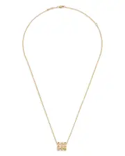 Dinh Van 18K Yellow Gold Pulse Diamond Pendant Necklace, 17.7