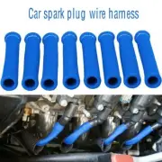 8X 1200° Spark Plug Wire Boots Protectors Sleeve Heat Shield Cover For SBC BBC a