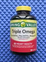 Triple Omega, Fish 800Mg, Flax 800Mg, and Borage Oil Softgels, Heart Health