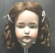 SIZE 12 DOLL WIG ANTIQUE MODERN LIGHT BROWN SUZANNE SYNTHETIC MOHAIR