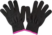Professional Heat Resistant Glove for Hair Styling Heat Blocking for Curling, Flat Iron and Curling Wand Suitable for Left and Right Hands(Pack of 2)