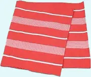 Imported from Sweden Table runner red with white stripes
