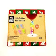 White Elephant Little Buddies Wine Markers 6 Pieces in Different Colors