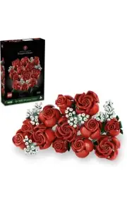 Lego 10328 Flower Bouquet of Roses New Released 2024 (Limited Quantity)free ship