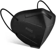 [BLACK] 10 Pcs KN95 Protective Face Mask 5-Layer 95% PM2.5 Disposable Respirator