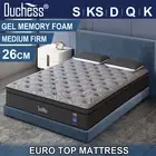Duchess Mattress Queen Double King Single EuroTop Bed Spring Foam Medium Firm