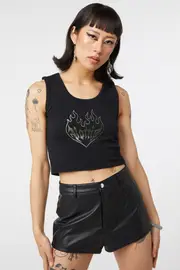 Hottie Foil Ribbed Tank