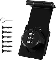 Cabinet Combination Lock 3 Digit Password Hasp Locks with Screws Door Combination Lock Zinc Alloy Cabinet Door Lock Keyless Cabinet Lock Privacy Lock for Small Doors Cabinets Barn Door (Set 02)