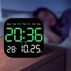 Digital Wall Clock LED Desk Alarm Clock Temperature/Date Display for Home Office