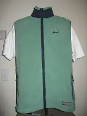 Vineyard Vines Custom Harbor Fleece Vest w/ "CAPE COD" Logo Starboard Green Sm
