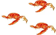 ibasenice 3pcs Fake Plush Crab Toy Throw Pillow for Boy Girl Soft Stuffed Crab Cuddle Toy for and Decor Cognitive Skills