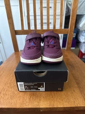 Size 7c Jordan Spizike Low Bordeaux/Hyper Royal FQ3952-641