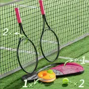 Tennis Racquet Set Tennis Training Tool Practice Kit with Trainer Rebound Balls