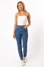 [PUP96] Abrand 94 High Slim Jeans - Liliana Mid Blue 6 Blue