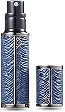 AsaNana Perfume Atomiser, Refillable & Travel Size Perfume Bottle, Leaking Proof,Bottom Pump without Funnel, Luxurious Small women and men, 5ml (Deepblue)