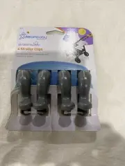 Dreambaby Stroller Clips 4pk Grey Acc567