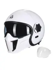 TRIANGLE Open Face Motorcycle Helmet 3/4 Half With Sunshield Unisex Adult, SMALL