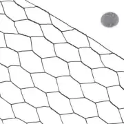 Fencer Chicken Wire 150'L Woven 20-Gauge Decorative Vinyl Coated Metallic Mesh