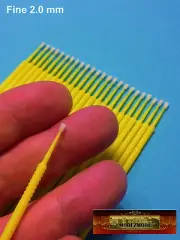 M01198-25-FS MOREZMORE 25 Fine 2.0 mm MicroBrush Micro Brush Applicator Swab
