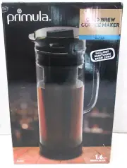 New Primula 1.6Qt / 1.5 Liter Glass Carafe Cold Brew Coffee Maker