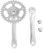 TOYANDONA 1set Single Ring Crankset Kit Bike Chainring for Mountain Bike Fixed-Gear and Easy Installation Durable Cycling Accessory