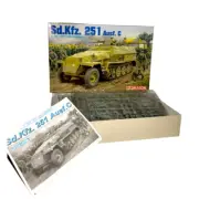 Original 2003 Dragon 6187 Sd.Kfz. 251 Ausf. C Armoured Vehicle 1/35 Model, New