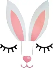 Rabbit Ears Cake Topper - Cake Decoration Deer Antler Bunny Ears Cake Topper - Festive Cake Dessert Toppers Cake Decorating Supplies for Birthday Christmas