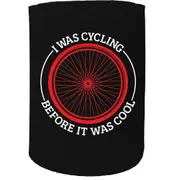 Alcohol Stubby Holder - I Was Cycling - Funny Novelty Birthday Gift Joke Beer Can Bottle Coolie