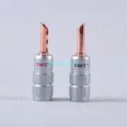2PCS CMC Audio Amplifier Banana Speaker HIFI Gold Plated Cable Plug Connector