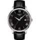 TISSOT Tradition 羅馬經典大三針石英腕錶-黑/42mm T0636101605800