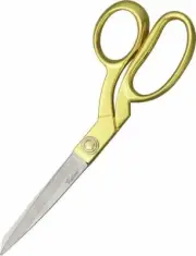 Fatima Tailor Scissors 3.5" All Stainless Steel Construction Gold Toned Handle