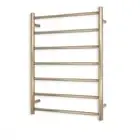 Radiant Champagne 600 x 800mm Round Heated Towel Rail (Right Wiring) CH-RTR01RIG