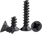 Tapping Screws, 1000PCS M2.3x8/10mm Black 304 Stainless Steel Cross countersunk Head Flat Tail self-Tapping Screw(M2.3X8 1000PCS)