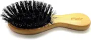 Flair Brush 100% Pure Small Boar Bristle Soft Hair Brush Mini - Bamboo Handle