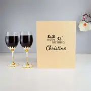 Daisy Crystal Wine Glasses