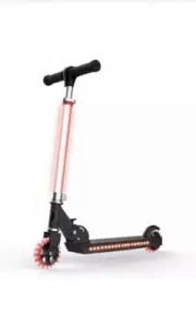 New Jetson Cosmo Kids 2 Wheel Light-Up Folding Kick Scooter Black