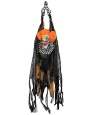 Northlight 46in Animated Clown with LED Eyes Hanging Halloween Decoration