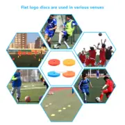 Football Flat Cones Marker Disc With Holes Landmark Pad Sports Training Aids