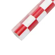 Red & White 79inch Grid Film Iron-On Heat Shrinking Skin RC Airplane Covering