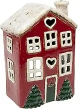 Village Pottery Snowy Christmas House Tealight Holder
