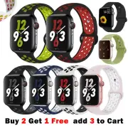 Sport Silicone Strap iWatch Band for Apple Watch Series 10 9 8 76 SE 40 44 41 45