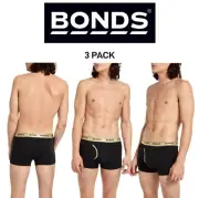 Bonds Mens Guyfront Trunk Seamless Side Comfortable Functional Fly 3 Pack MZVJSI