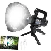 Rechargeable LED Spotlight Flashlights 120000 High Lumens, Super XL-Large