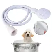 1.3m Push-On Spray Shower Head Bath Sink Tap Attachment Hose Soft Tube Pet Kids