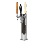 Draft Beer Tower - 3 Faucet - Three Tap Handles NOT included - Kegerator Keg