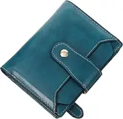 [BESTYASH] Small Women Coin Wallet Vintage Oil Wax Pu Leather Change Holder Card Bag for Coins Receipts Elegant Pouch