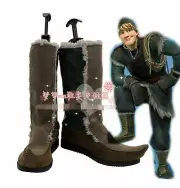 Costume Kristoff Bjorgman Cosplay Snow Queen Anna Elsa Boots Shoes
