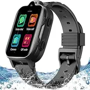 Kids 4G GPS Smart Watch Phone with Real-time Tracker Whatsapp Waterproof Smartwatch Video Call Camera SOS Geo-Fence Touch Screen Pedometer Anti-Lost TikTok for Elderly Global Phone Watch