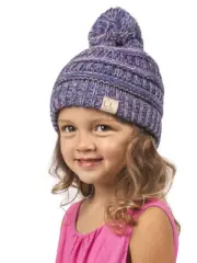 Gravity Threads Kids Beanie 4 Tone Fun with Pom