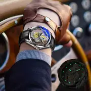 Men Watch Skeleton Automatic Quartz Watch Gold Skeleton Vintage Man Watch Mens W
